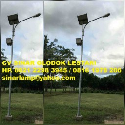 Tiang Lampu PJU Galvanis untuk PJU Solar Cell